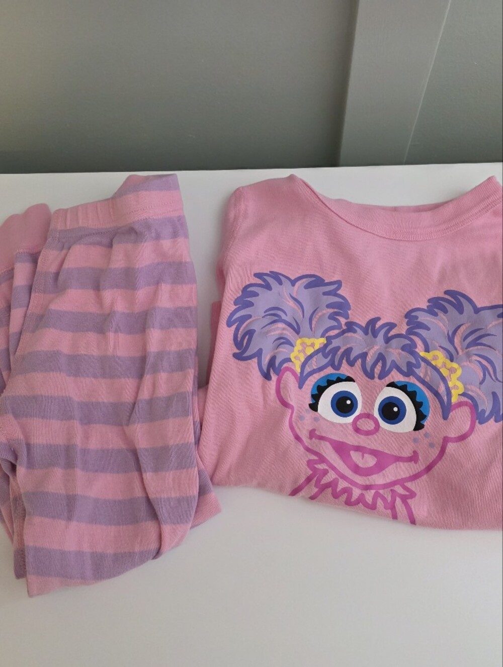 Hanna Andersson Sesame Street Abby Pajamas Pjs Long Johns 100 Or 4t 4 Organic